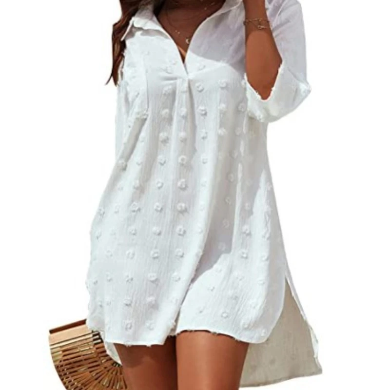 2022 European and American Fashion New Chiffon Jacquard Big Hair Ball Loose and Comfortable Casual Blouse Shirt Women's Clothing
2022 European and American Fashion New Chiffon Jacquard Big Hair Ball Loose and Comfortable Casual Blouse Shirt Women's Clothing