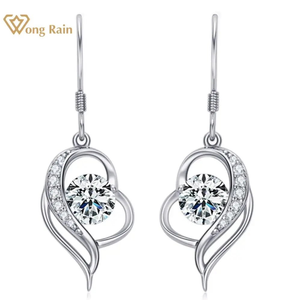 Wong Rain 925 Sterling Silver Real Moissanite D Color Diamonds GRA Gemstone Wedding Engagement Drop Dangle Earrings Fine Jewelry
Wong Rain 925 Sterling Silver Real Moissanite D Color Diamonds GRA Gemstone Wedding Engagement Drop Dangle Earrings Fine Jewelry