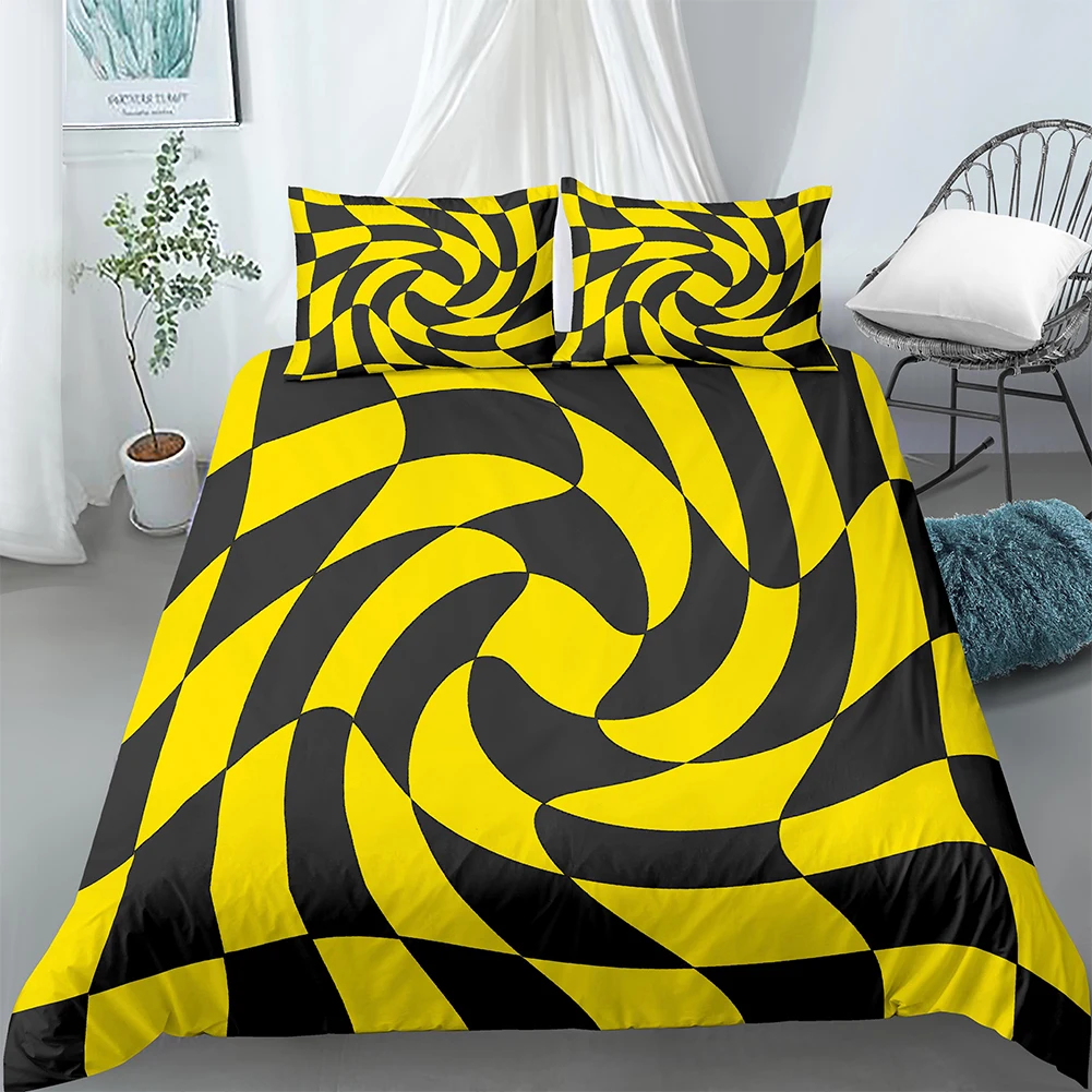 3D Psychedelic Geometric Duvet Cover Polyester Luxury Bedroom Twin King Queen Size Vertigo Abstract Quilt Cover with Pillowcases
3D Psychedelic Geometric Duvet Cover Polyester Luxury Bedroom Twin King Queen Size Vertigo Abstract Quilt Cover with Pillowcases