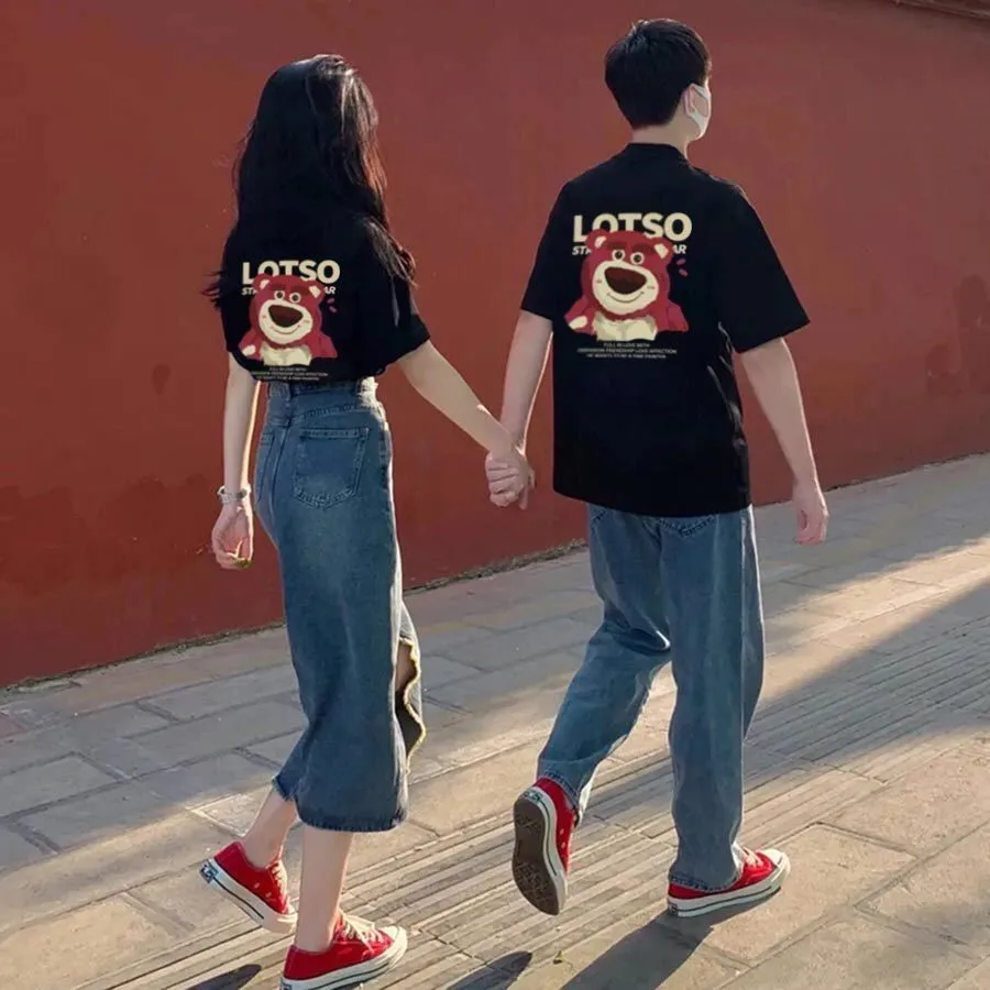Cotton Printed Couple T-shirt 2023 Summer New Fashion Comfortable Short-sleeved Bestie T-shirt for Men/women The Same Top Women
Cotton Printed Couple T-shirt 2023 Summer New Fashion Comfortable Short-sleeved Bestie T-shirt for Men/women The Same Top Women