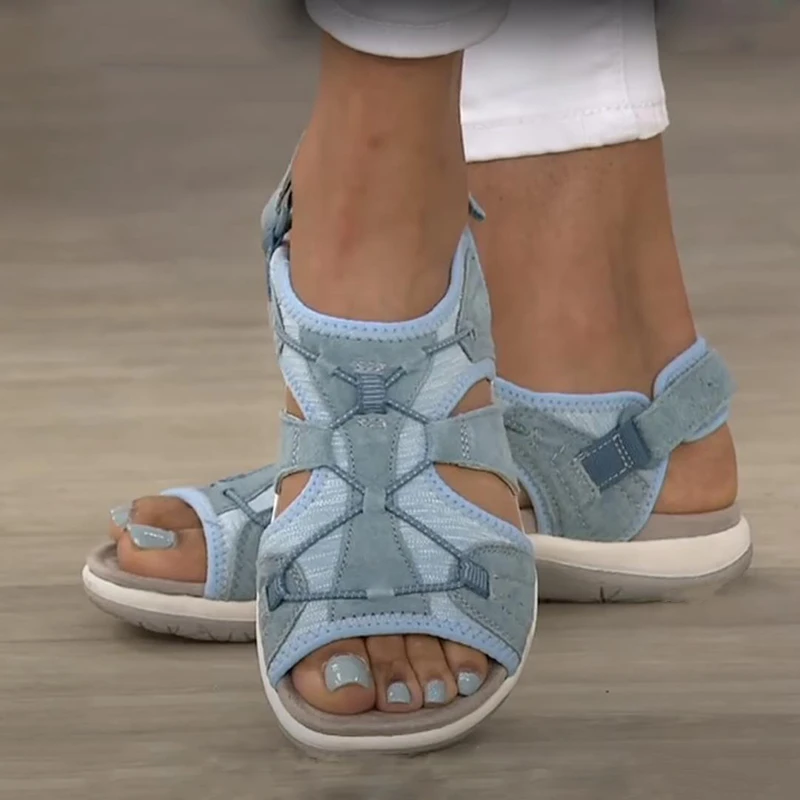 Women Beach Sports Sandals Casual Solid Color Peep Toe Flats Summer Cut Out Plus Size Soft Sandals
Women Beach Sports Sandals Casual Solid Color Peep Toe Flats Summer Cut Out Plus Size Soft Sandals