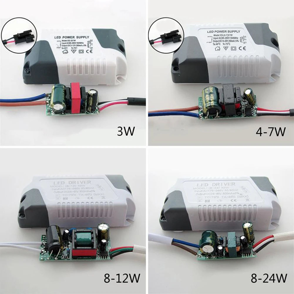 1 PC LED Constant Current Driver AC85-265V Segment 3-4W 4-7W 8-12W 8-24W Power Supply Adapter Transformer For Panel Light
1 PC LED Constant Current Driver AC85-265V Segment 3-4W 4-7W 8-12W 8-24W Power Supply Adapter Transformer For Panel Light