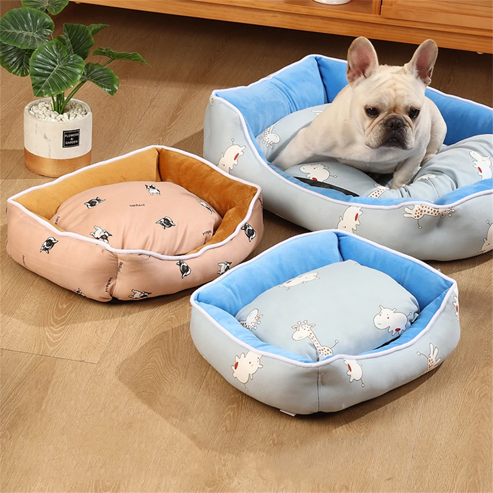 Pet Dog Beds Warm Square Plush Kennel Medium Small Dogs Universal Sofa Bed Cushion Soft Thickend Cat Puppy Sleeping Nest Baskets
Pet Dog Beds Warm Square Plush Kennel Medium Small Dogs Universal Sofa Bed Cushion Soft Thickend Cat Puppy Sleeping Nest Baskets