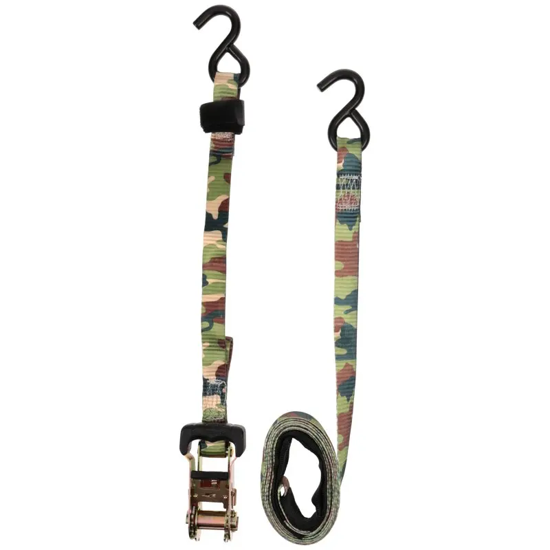 

For 1" x 15' 1,000 lbs. WLL Camo Ratchet Tie Down with S-Hooks, 2-Pack Car Accessories