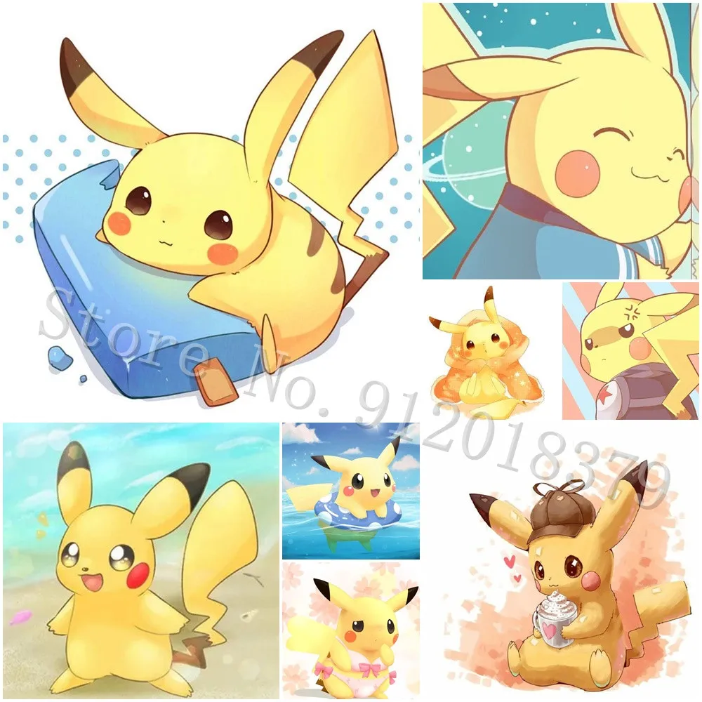 Pokemon 5D Diy Diamond Painting Pikachu Cartoon Anime Full Drill Diamond Embroidery Cross Stitch Mosaic Room Decor Wall Sticker
Pokemon 5D Diy Diamond Painting Pikachu Cartoon Anime Full Drill Diamond Embroidery Cross Stitch Mosaic Room Decor Wall Sticker