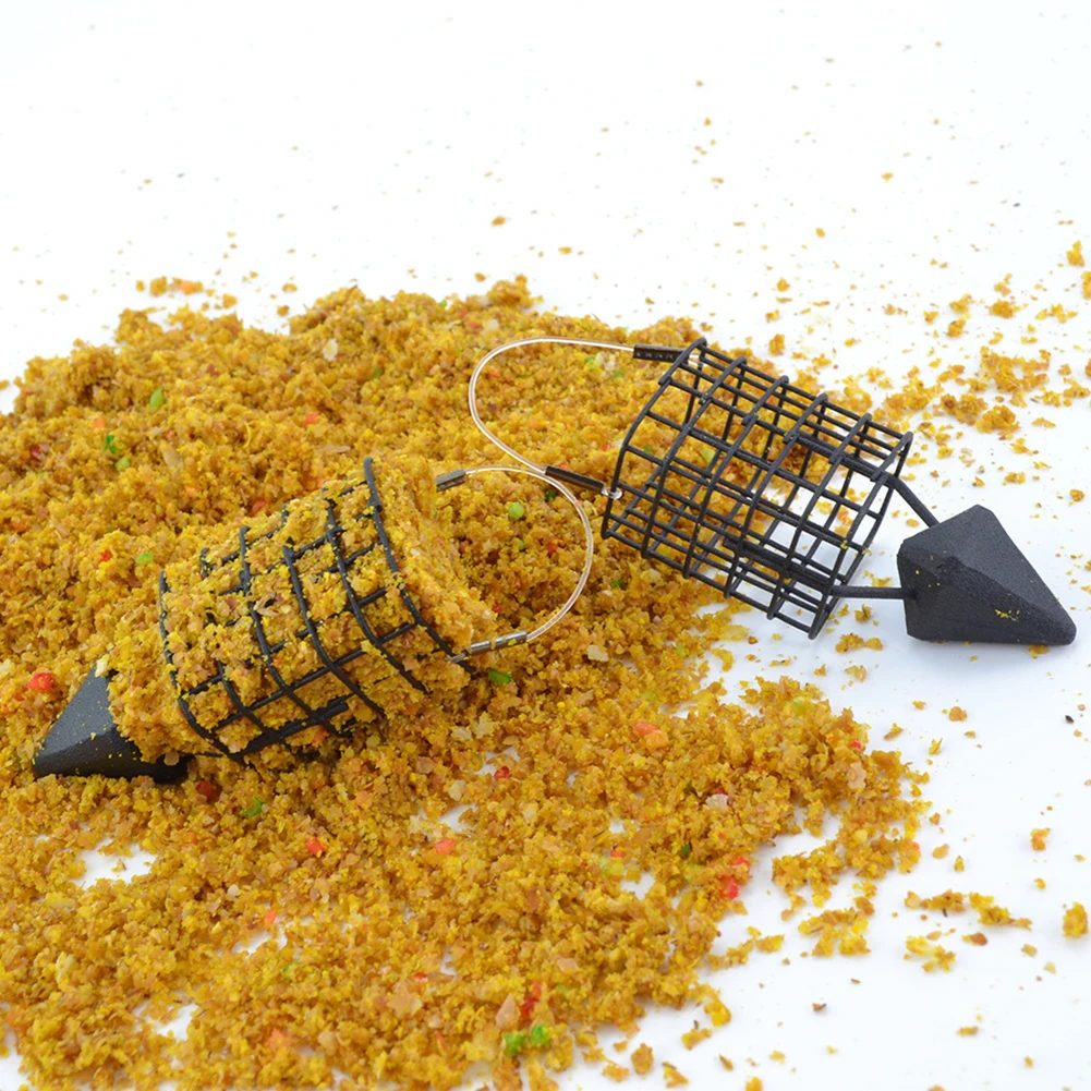 

1pc Fishing Pole Pot Bait Cage 32x27x22mm Fishing Terminal Tackle Soft Cad Pot 20g/30g/45g/60g Fishing Feeders Tools