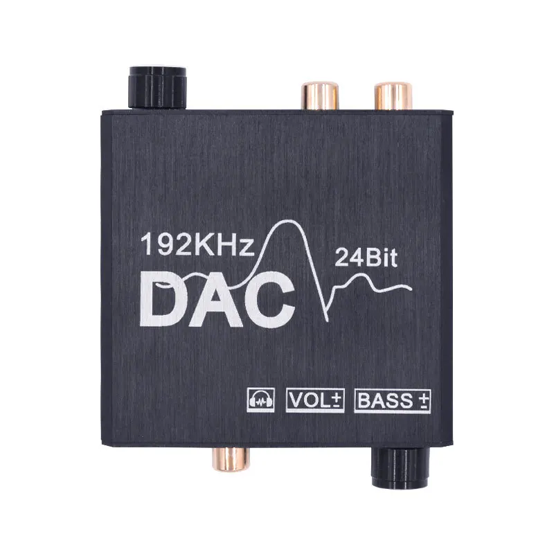 

Цифро-аналоговый аудиопреобразователь DAC 192 кГц 24 бит коаксиальный SPDIF оптический до 3,5 мм L/R RCA сабвуфер адаптер для ТВ PS4