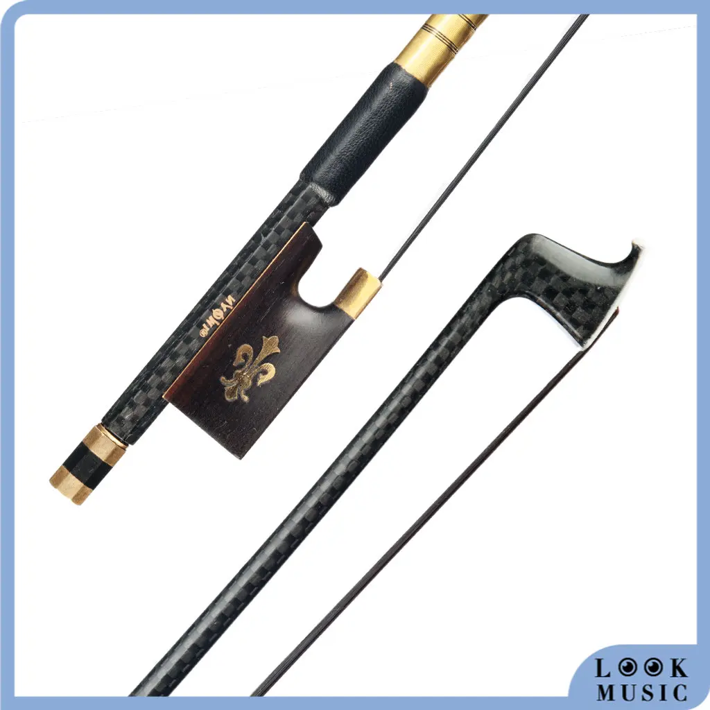 LOOK 4/4 Violin Bow Grid Carbon Fiber Violin Bow Golden Fleur-De-Lys Inlay Ebony Frog Black Horsehair
LOOK 4/4 Violin Bow Grid Carbon Fiber Violin Bow Golden Fleur-De-Lys Inlay Ebony Frog Black Horsehair