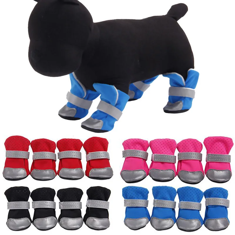 4Pcs/set Summer Dog Shoes Anti-slip Pet Dog Cat Boots With Reflective Straps Protector Puppy Net Shoes Dog Feet Protector
4Pcs/set Summer Dog Shoes Anti-slip Pet Dog Cat Boots With Reflective Straps Protector Puppy Net Shoes Dog Feet Protector