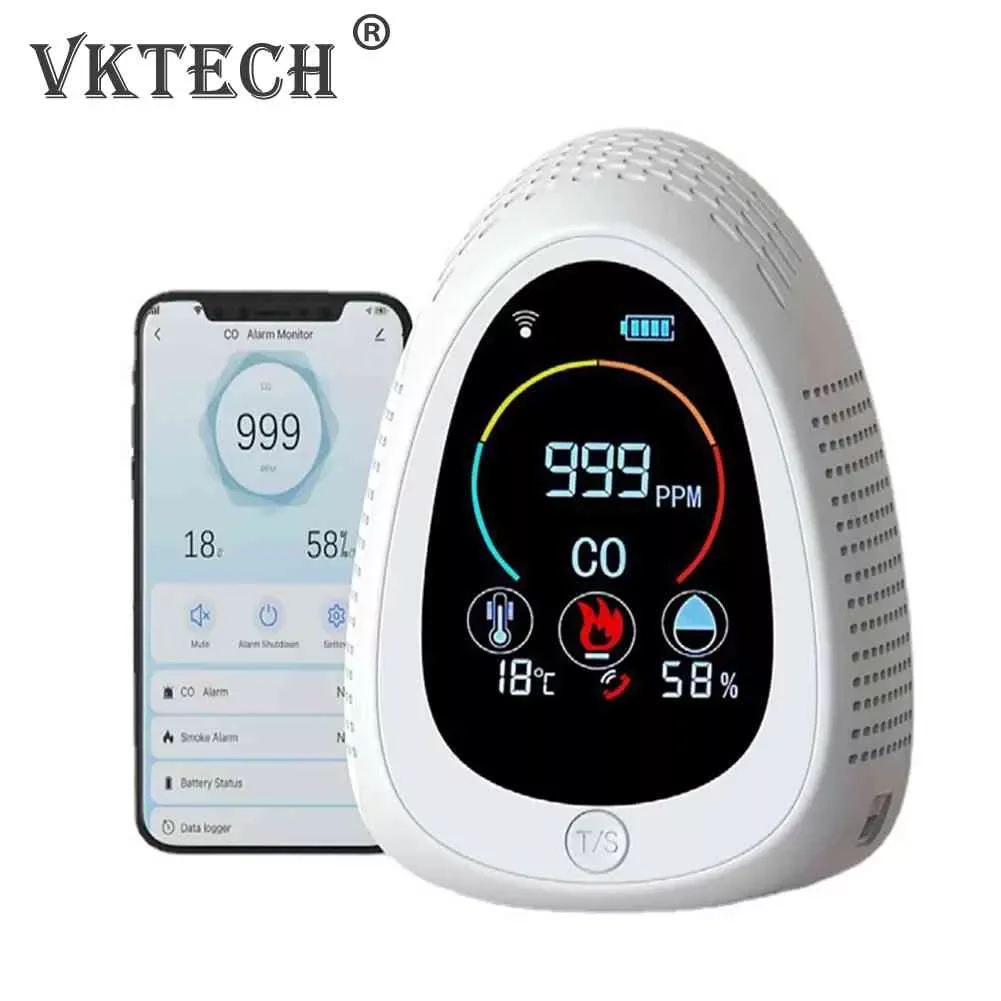 Сигнализация дымовая Беспроводная с поддержкой Wi-Fi и ЖК-дисплеем 
Сигнализация дымовая Беспроводная с поддержкой Wi-Fi и ЖК-дисплеем