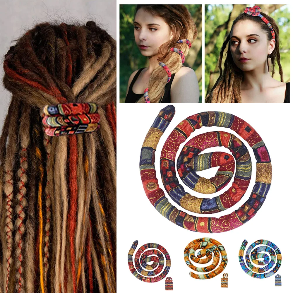 Bendable Hair Bands Spiral Lock Hair Tie Ethnic Style Long Ponytail Holders Bendable Hair Ties Long Dreadlock Hair Styling Bands
Bendable Hair Bands Spiral Lock Hair Tie Ethnic Style Long Ponytail Holders Bendable Hair Ties Long Dreadlock Hair Styling Bands