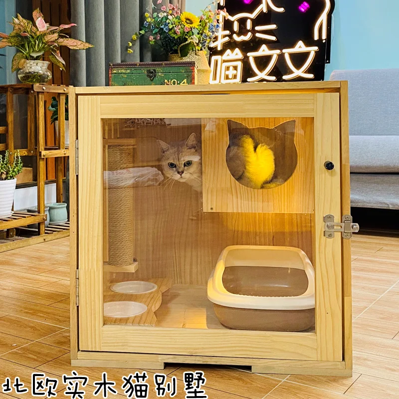 Cat Villa Solid Wood Luxury Cat Cage Cattery Cat Display Cabinet Cat Breeding Cage Cat Coffee Cat House Pet Cage Cat Bed
Cat Villa Solid Wood Luxury Cat Cage Cattery Cat Display Cabinet Cat Breeding Cage Cat Coffee Cat House Pet Cage Cat Bed