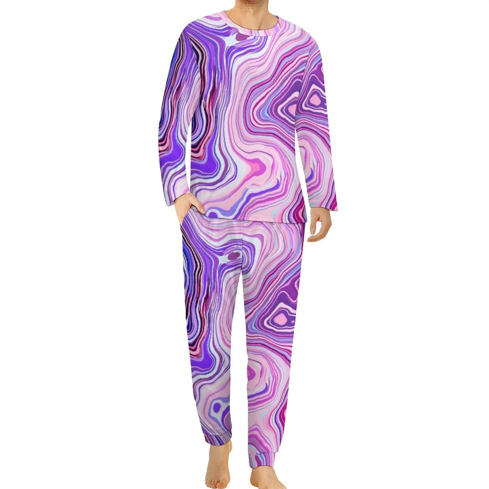 Пижама разноцветная с рисунком брызг с длинным рукавом мраморные свечи комплект из двух предметов Ночная Пижама Весенняя Мужская симпатичная Ночная одежда большого размера на заказ
Пижама разноцветная с рисунком брызг с длинным рукавом мраморные свечи комплект из двух предметов Ночная Пижама Весенняя Мужская симпатичная Ночная одежда большого размера на заказ