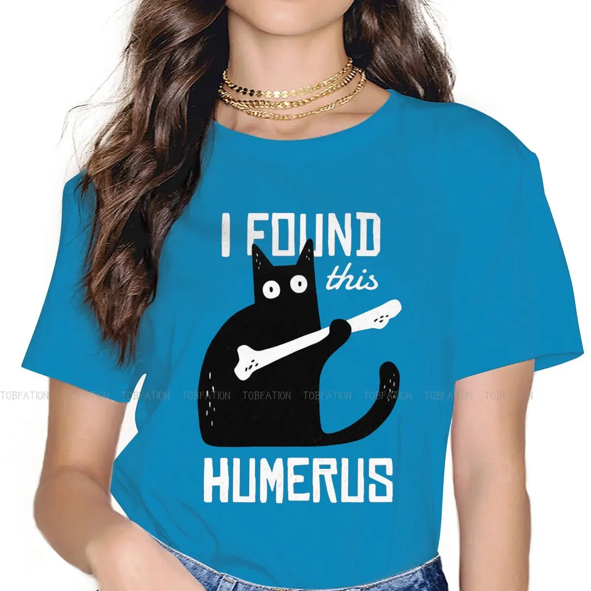 CAT WITH A BONE Feminine Clothes Cat Lover Oversized T-shirt Kawaii Vintage Female Top
CAT WITH A BONE Feminine Clothes Cat Lover Oversized T-shirt Kawaii Vintage Female Top