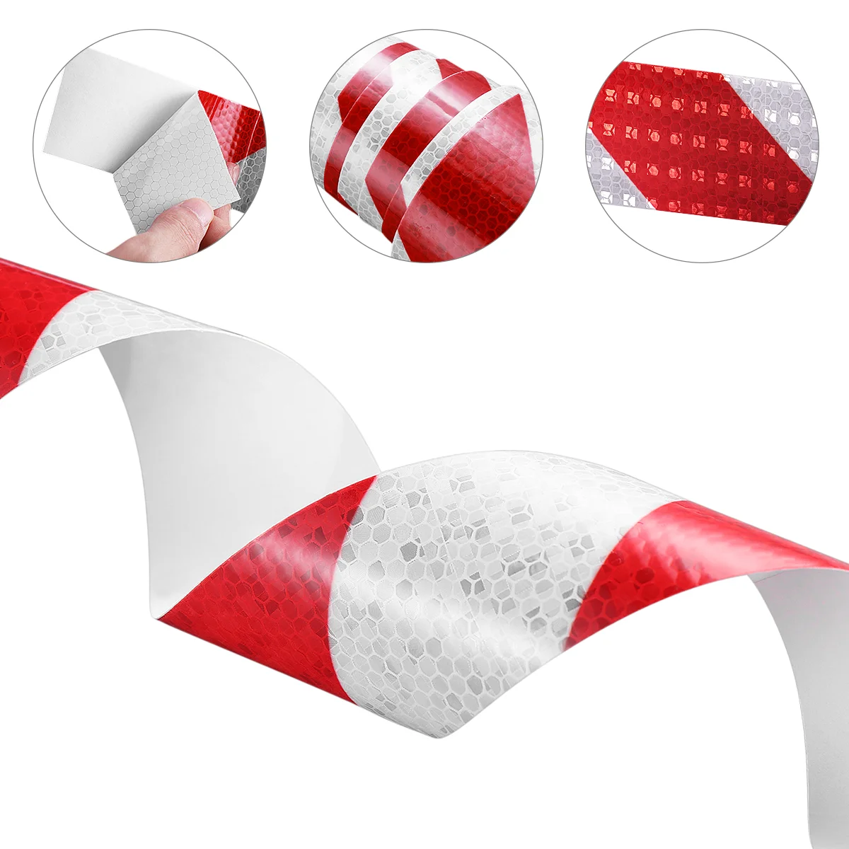 Reflective Warning Tape Outdoor Red& White Reflector Tape High Visibility Hazard Caution Warning Safety Tape for Cars Trucks
Reflective Warning Tape Outdoor Red& White Reflector Tape High Visibility Hazard Caution Warning Safety Tape for Cars Trucks