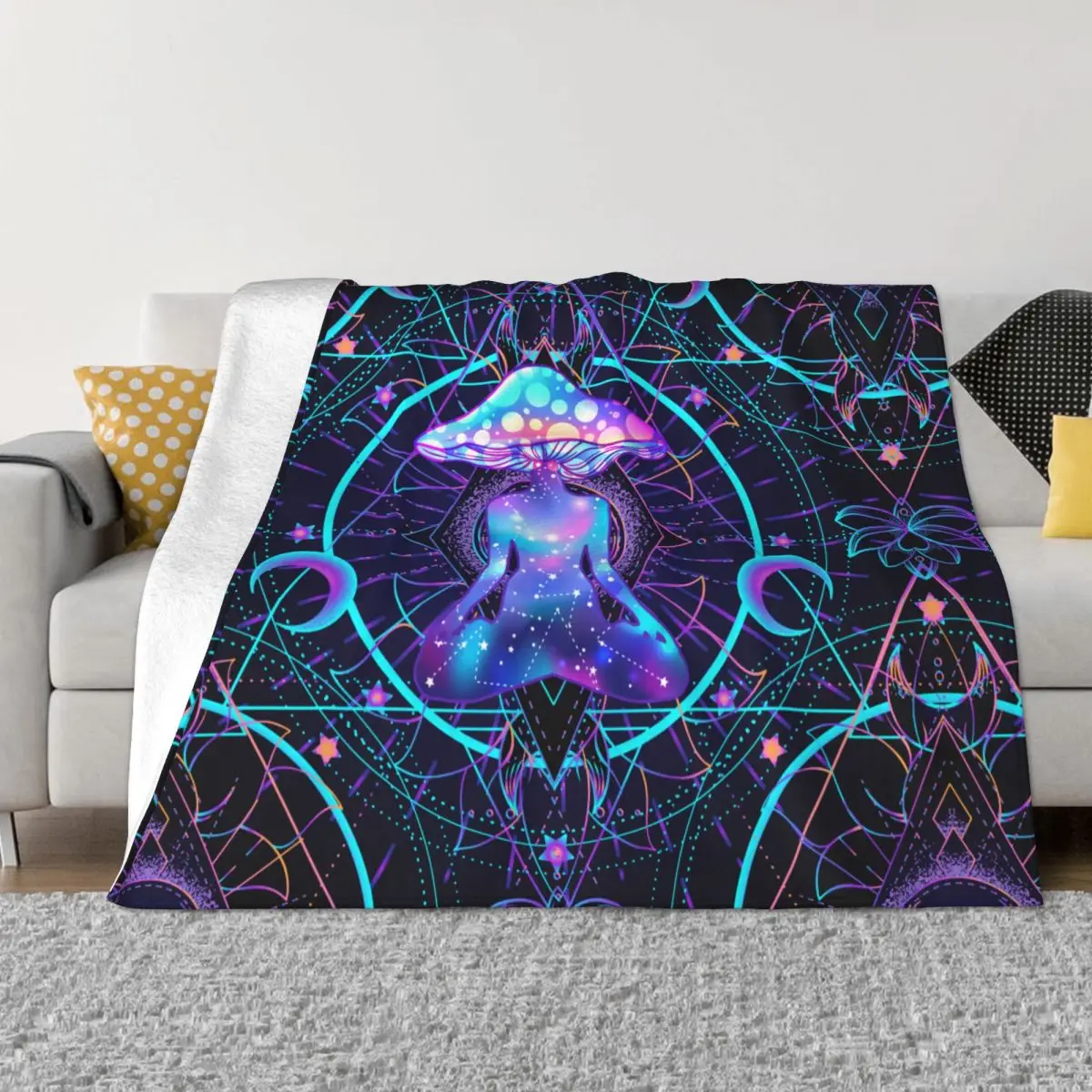 Psychedelic Magic Mushrooms Blanket Flannel Winter Multifunction Ultra-Soft Throw Blanket for Sofa Car Bedding Throws
Psychedelic Magic Mushrooms Blanket Flannel Winter Multifunction Ultra-Soft Throw Blanket for Sofa Car Bedding Throws