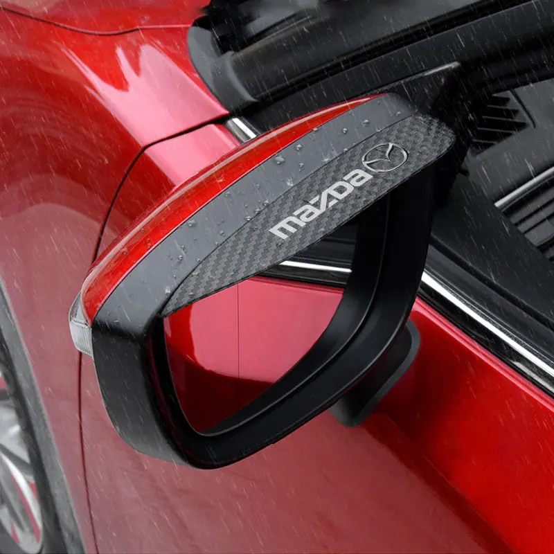 2 шт. автомобильные дождевики из углеродного волокна для Mazda 3 6 | Автомобили и