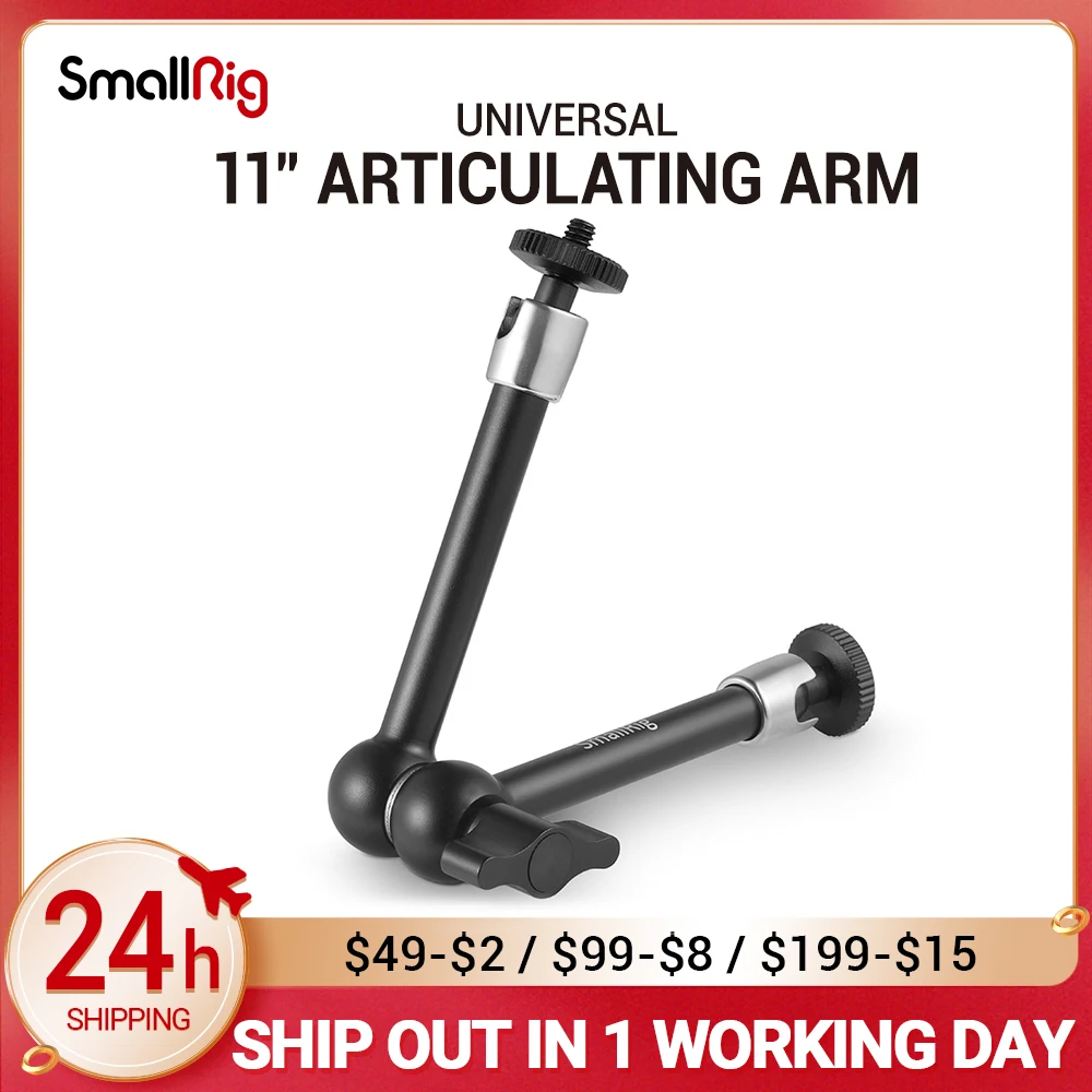 SmallRig 9.5 inches Articulating Arm Adjustable Friction Magic Arm For DSLR LCD Monitor LED Light Camera Accessories 2066
SmallRig 9.5 inches Articulating Arm Adjustable Friction Magic Arm For DSLR LCD Monitor LED Light Camera Accessories 2066