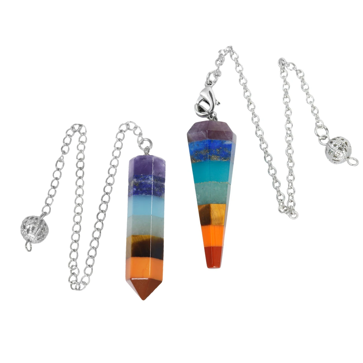 SUNYIK Rainbow 7 Chakra Point Pendant Healing Dowsing Reiki Divination Gem Stone 18KGP Chain Pendulum Party Jewelry
SUNYIK Rainbow 7 Chakra Point Pendant Healing Dowsing Reiki Divination Gem Stone 18KGP Chain Pendulum Party Jewelry