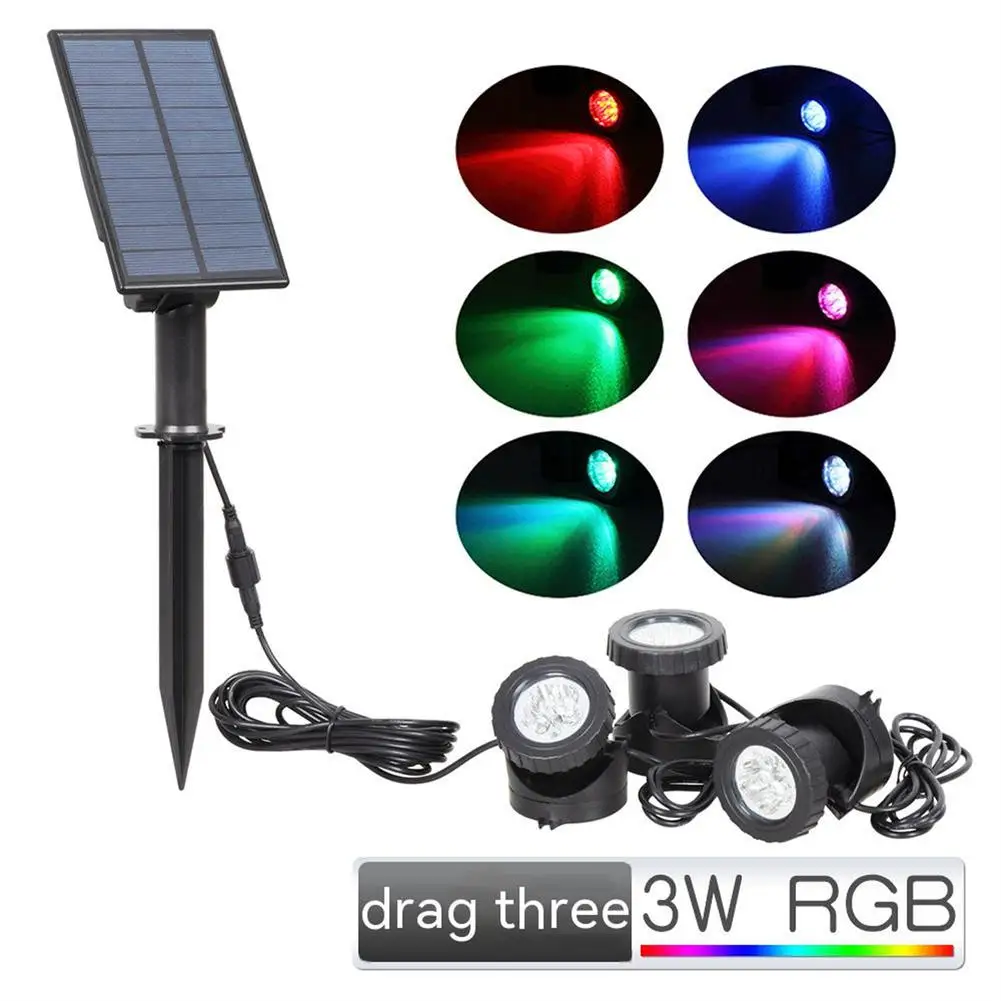 Solar Led Spotlight 2000mah Lithium Battery Outdoor Rgb Colorful Garden Pool Pond Underwater Lamps
Solar Led Spotlight 2000mah Lithium Battery Outdoor Rgb Colorful Garden Pool Pond Underwater Lamps