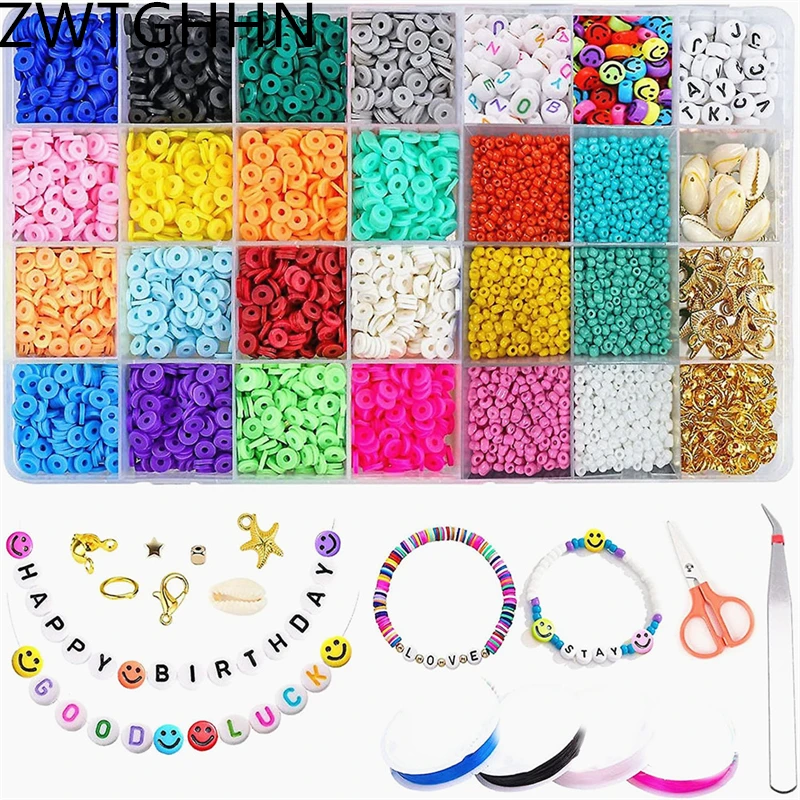 ZWTGHHN Mix Polymer Clay Beads Boho Alphabet Spacer Beads Mix Glass Seed Beads For Kids Girls Bracelet Necklace DIY Sets
ZWTGHHN Mix Polymer Clay Beads Boho Alphabet Spacer Beads Mix Glass Seed Beads For Kids Girls Bracelet Necklace DIY Sets