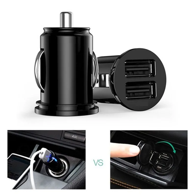 New 12V Power Dual 2 Port USB Phone Charger Car-Charger Mini Bullet Car Charger Adapter for Phone Car Accessories car goods
New 12V Power Dual 2 Port USB Phone Charger Car-Charger Mini Bullet Car Charger Adapter for Phone Car Accessories car goods