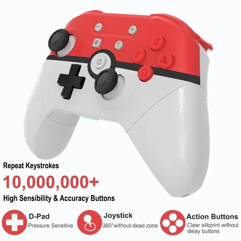 Беспроводной игровой контроллер Vogek Switch, джойстик, NFC, Bluetooth-геймпад, 6-осевой гироскоп для Nintendo Switch Pro
Беспроводной игровой контроллер Vogek Switch, джойстик, NFC, Bluetooth-геймпад, 6-осевой гироскоп для Nintendo Switch Pro