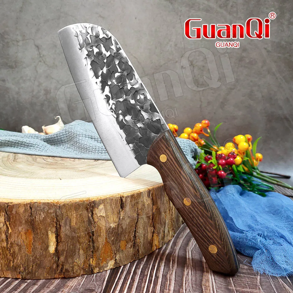 7 Inch Handmade Forging Cleaver Chef Knife Vegetable Cutter Wood Handle Stainless Steel Slicing Knife Household Kitchen Knives
7 Inch Handmade Forging Cleaver Chef Knife Vegetable Cutter Wood Handle Stainless Steel Slicing Knife Household Kitchen Knives