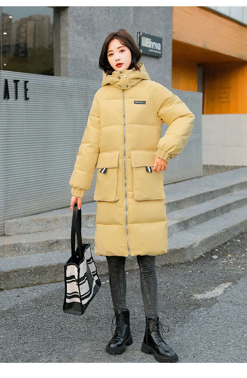 Beardon Winter Women's Coat 2022 New Korean Style Hooded Casual Long Down Cotton Padded Parkas Jacket
Beardon Winter Women's Coat 2022 New Korean Style Hooded Casual Long Down Cotton Padded Parkas Jacket