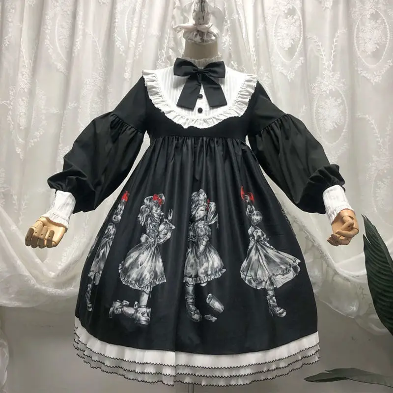 2022 Japanese Vintage Black Gothic Lolita Dark Angel Series Dress Children Kawaii Bow-Knot Puff Sleeve Princess Dresses Girls
2022 Japanese Vintage Black Gothic Lolita Dark Angel Series Dress Children Kawaii Bow-Knot Puff Sleeve Princess Dresses Girls