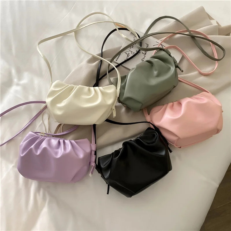 Girl's Korean PU Bag 2022 New Candy Color Single Shoulder Messenger Dumpling Bag Holiday Party Traveling Shoulder Bag
Girl's Korean PU Bag 2022 New Candy Color Single Shoulder Messenger Dumpling Bag Holiday Party Traveling Shoulder Bag