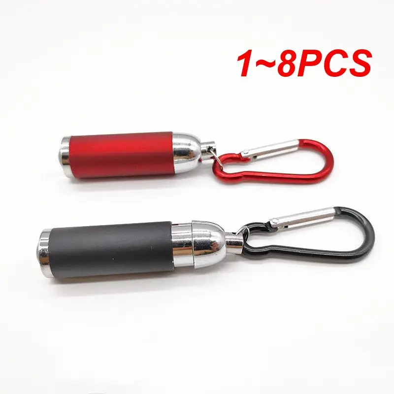 

1~8PCS Strong Light Flashlights Portable Keychain Torch Battery Powered Hiking Camping Lights For Outdoor Torch Waterproof Lamp