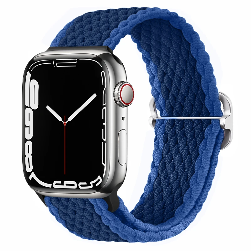 Чехол и ремешок для Apple Watch band 44 мм 40 мм 45 мм 41 мм, нейлоновый Эластичный Плетеный соло-браслет для iWatch Series 3 4 5 SE 6 7
Чехол и ремешок для Apple Watch band 44 мм 40 мм 45 мм 41 мм, нейлоновый Эластичный Плетеный соло-браслет для iWatch Series 3 4 5 SE 6 7