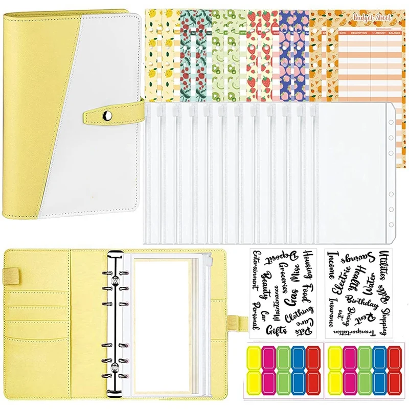 29 Pcs Of A6 Budget Binders,Cash Envelopes, Zippered Envelopes, Expense Budget Sheets For Planning For Budget Saving
29 Pcs Of A6 Budget Binders,Cash Envelopes, Zippered Envelopes, Expense Budget Sheets For Planning For Budget Saving