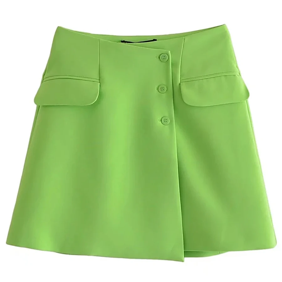 Maxdutti 2022 High Street Sexy Skirts Womens Faldas Grass Green England Style Fashion Pockets A-line Mini Skirts Women
Maxdutti 2022 High Street Sexy Skirts Womens Faldas Grass Green England Style Fashion Pockets A-line Mini Skirts Women