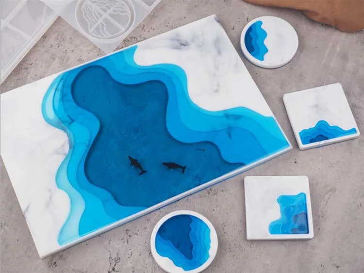 Diy Epoxy Resin Crystal Drop Glue Irregular Tray Ocean Terraces Landscape Coaster Mirror Silicone Mold
Diy Epoxy Resin Crystal Drop Glue Irregular Tray Ocean Terraces Landscape Coaster Mirror Silicone Mold