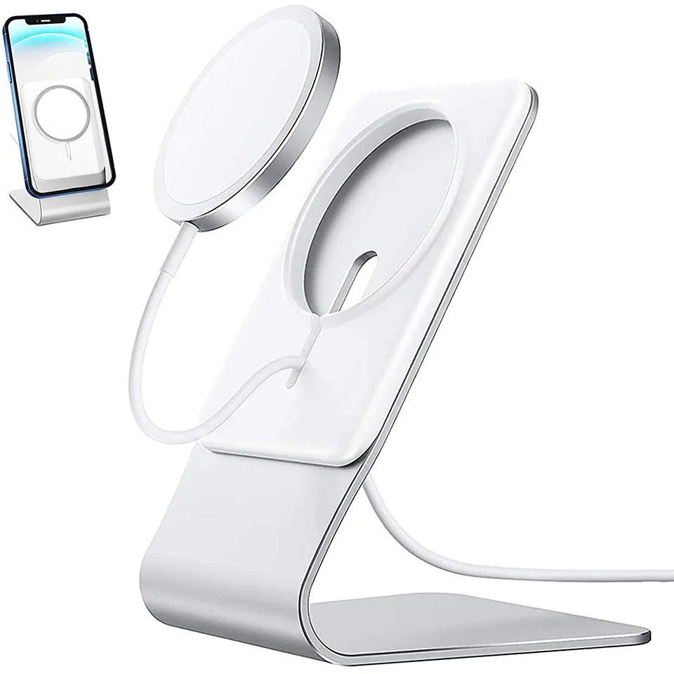 Aluminum Stand for MagSafe Charger Desktop Phone Stand Holder Compatible for IPhone 15 14 13 12 Pro Max Apple MagSafe Charging
Aluminum Stand for MagSafe Charger Desktop Phone Stand Holder Compatible for IPhone 15 14 13 12 Pro Max Apple MagSafe Charging