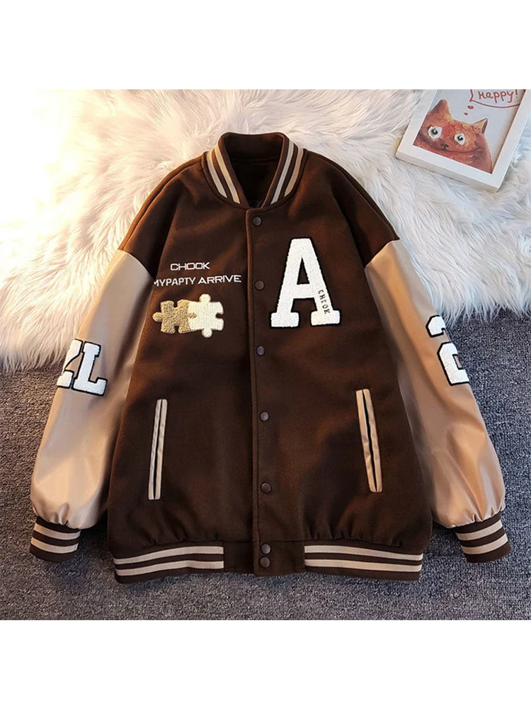 2022 Women's Street Retro Baseball Jacket Thickened Towel Embroidered Loose Clothes Cotton Clothes Trend Jacket Y2K Tide
2022 Women's Street Retro Baseball Jacket Thickened Towel Embroidered Loose Clothes Cotton Clothes Trend Jacket Y2K Tide