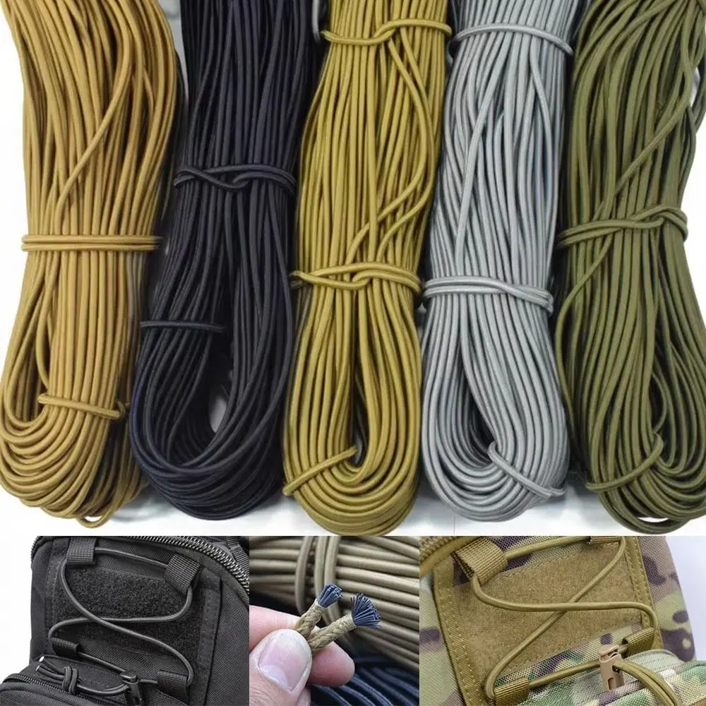 

4 Colors Strong Elastic Rope 4 Meters Length 3mm/4mm Sewing Garment Craft Multistrand Dichotomanthes Rope Outdoor Tool