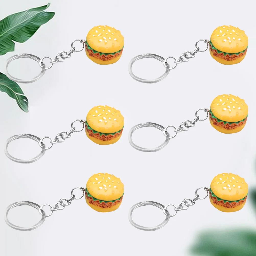 6 PCS Hamburger Keychain Creative Bag Plastic Keyring Pendant Car Keychains Hanging
6 PCS Hamburger Keychain Creative Bag Plastic Keyring Pendant Car Keychains Hanging