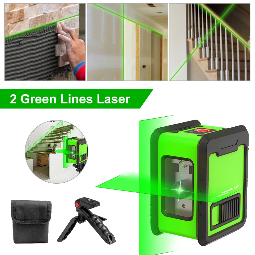 2 Lines Laser Level Portable Self Levelling Green Beams Laser Horizontal Vertical Cross-Line Beam Line Without Battery Dropship
2 Lines Laser Level Portable Self Levelling Green Beams Laser Horizontal Vertical Cross-Line Beam Line Without Battery Dropship