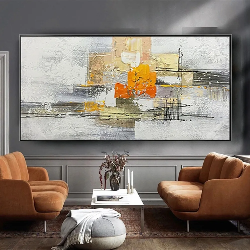 Modern Wall Art Pictures Handmade Abstract oil Paintings Yellow Grey And White Canvas Painting Decor Living Room Home Decor Wall
Modern Wall Art Pictures Handmade Abstract oil Paintings Yellow Grey And White Canvas Painting Decor Living Room Home Decor Wall