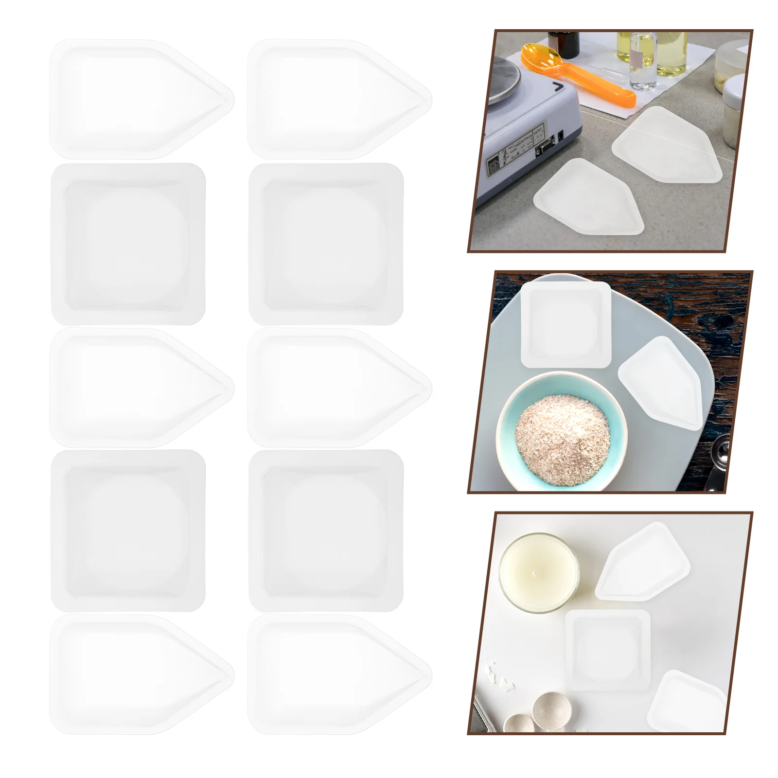 100 Pcs Pallet Weighing Tray Powder Pans Sample Dishes Plastic Boats Laboratory
100 Pcs Pallet Weighing Tray Powder Pans Sample Dishes Plastic Boats Laboratory