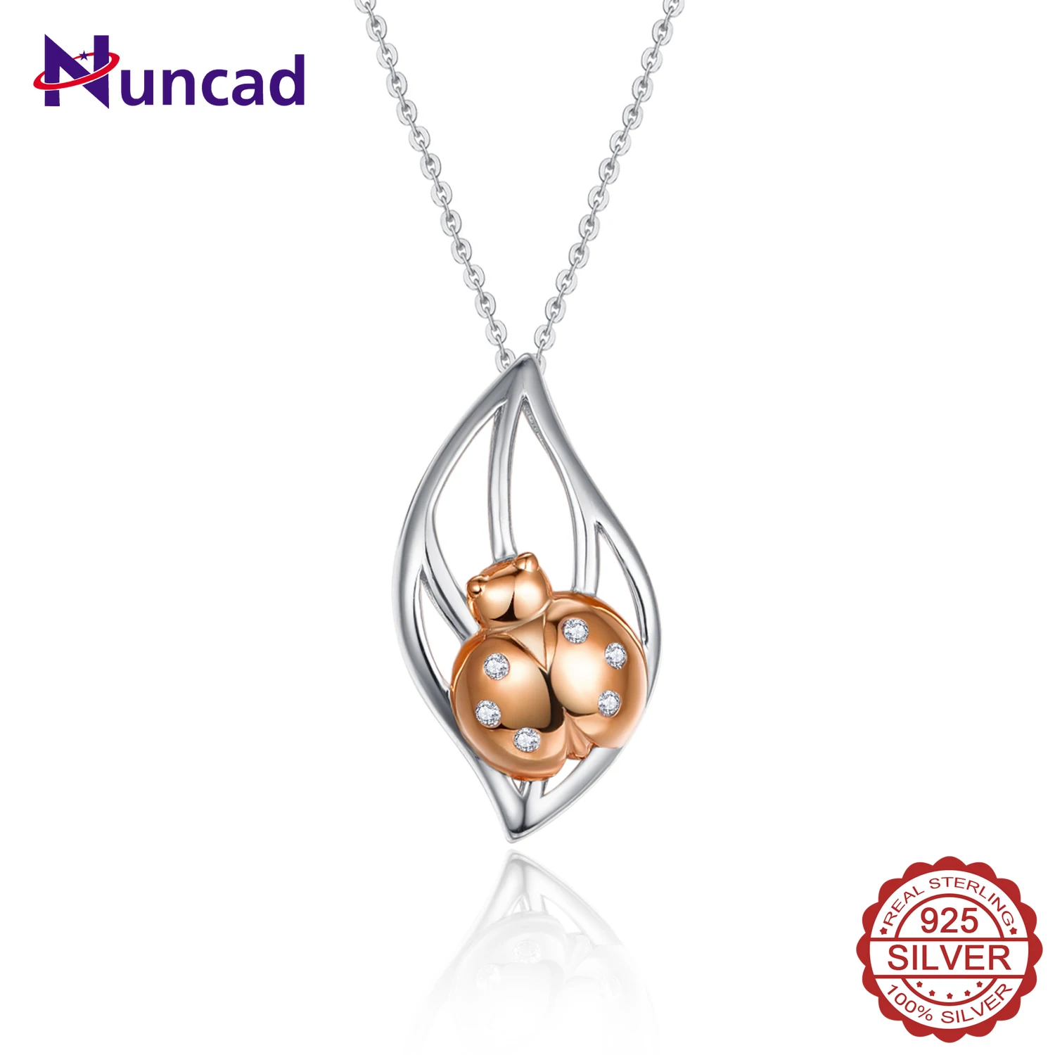 NUNCAD 925 Sterling Silver Women Necklace Pendant Necklace Seven Star Ladybug Pendant on Hollowed Out Leaves Women Jewelry Gift
NUNCAD 925 Sterling Silver Women Necklace Pendant Necklace Seven Star Ladybug Pendant on Hollowed Out Leaves Women Jewelry Gift
