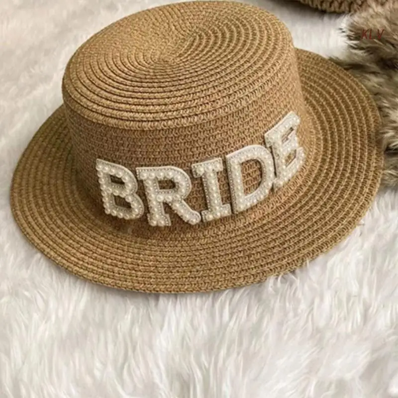 Wedding Celebration Sunglasses Sun-Protection Straw Weaving Hat Spring Summer Sunproof Bride Top Hat with Pearl Decors
Wedding Celebration Sunglasses Sun-Protection Straw Weaving Hat Spring Summer Sunproof Bride Top Hat with Pearl Decors
