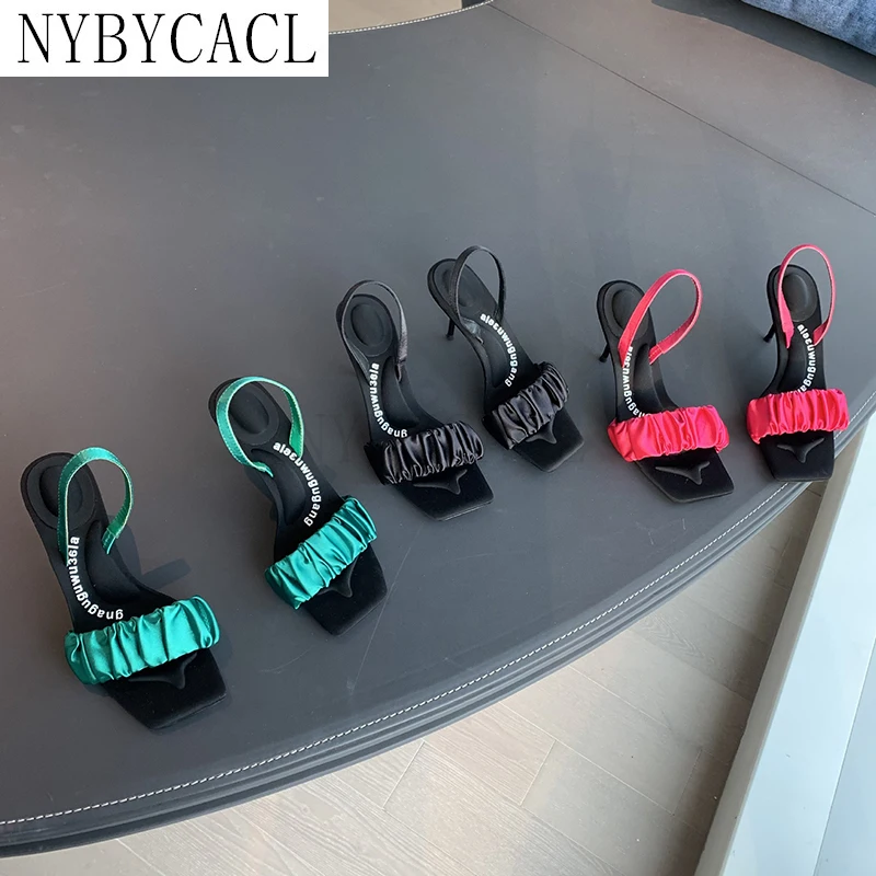 2022 New Brand Women Heel Sandals Fashion Woman Thin Heel Shoes Ladies Elegant Pleated Open Toe Outdoor Sandalias feminina
2022 New Brand Women Heel Sandals Fashion Woman Thin Heel Shoes Ladies Elegant Pleated Open Toe Outdoor Sandalias feminina