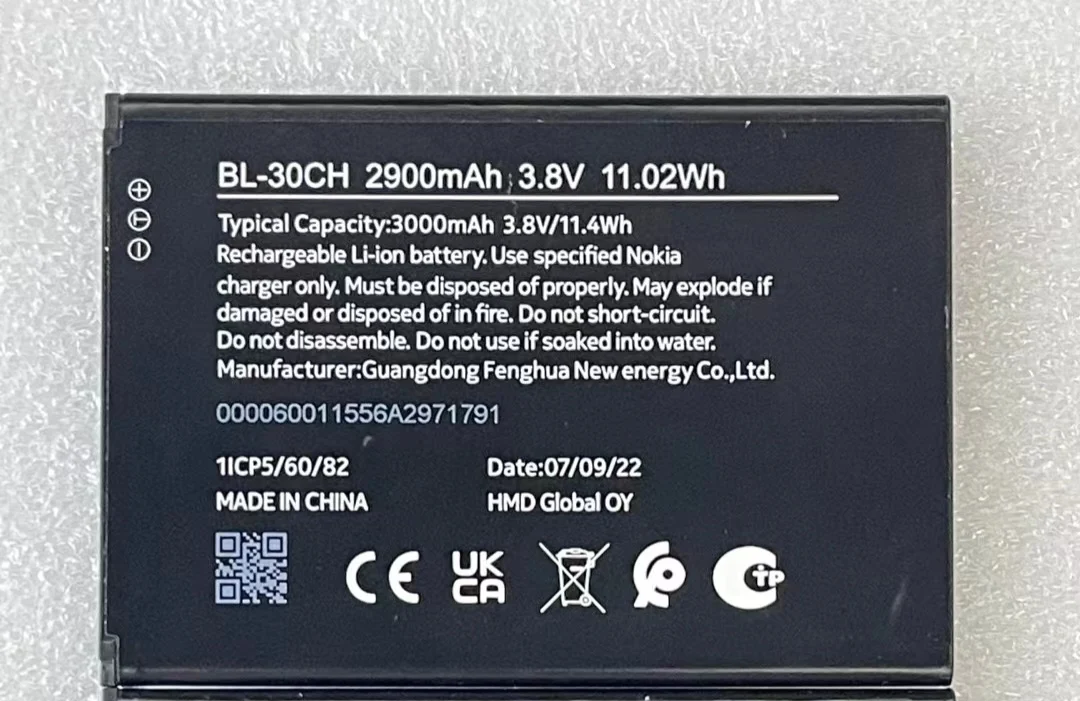 Оригинальный аккумулятор для Nokia BL-30CH 2900mah
Оригинальный аккумулятор для Nokia BL-30CH 2900mah