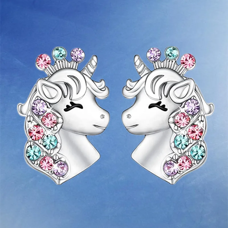 Fashion Unicorn Earrings Zircon Unicorn Earrings Engagement Earrings for Women Animal Jewelry Birthday Party Anniversary Gift
Fashion Unicorn Earrings Zircon Unicorn Earrings Engagement Earrings for Women Animal Jewelry Birthday Party Anniversary Gift