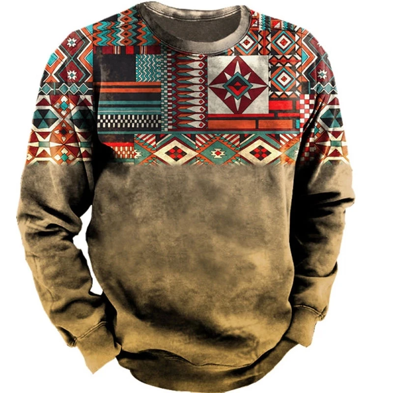 2022 Spring Men's Outdoor Western Ethnic Pattern Tactical Sweatshirt Summer 3D Printing Long Sleeve Loose Hoodies Plus Size
2022 Spring Men's Outdoor Western Ethnic Pattern Tactical Sweatshirt Summer 3D Printing Long Sleeve Loose Hoodies Plus Size