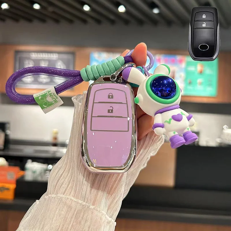 New TPU Car Key Case Cover for Toyota Hilux Innova Rav4 Fortuner Yaris 2021 With Space Rabbit Keychains
New TPU Car Key Case Cover for Toyota Hilux Innova Rav4 Fortuner Yaris 2021 With Space Rabbit Keychains